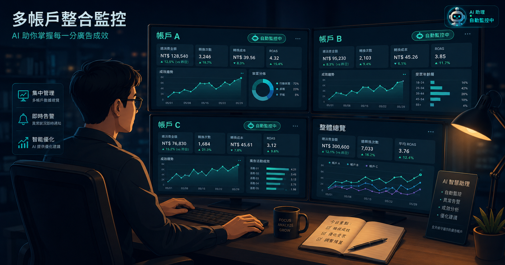 in-house 行銷怎麼投廣告?一個人也能把多個帳戶顧好